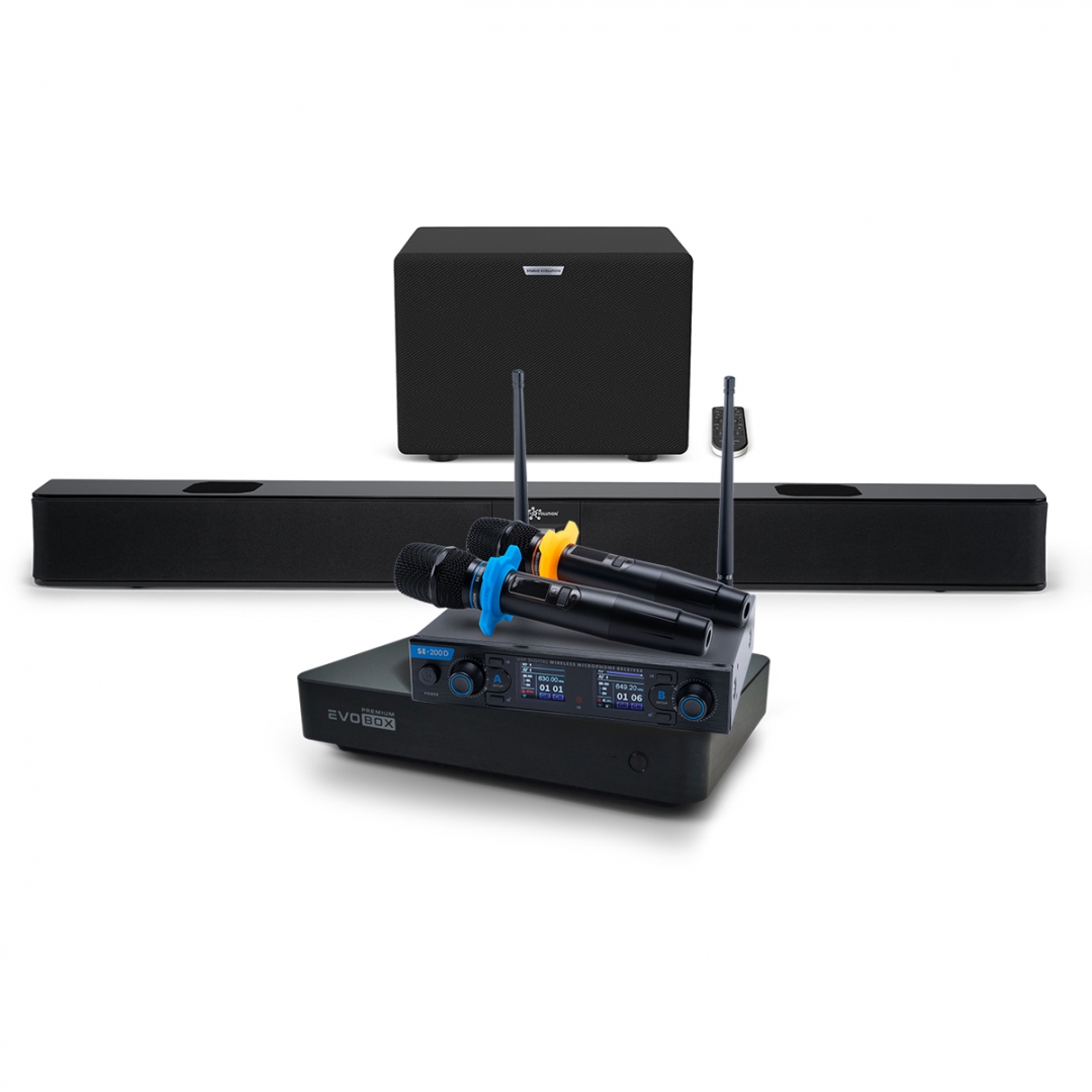 Hi-End караоке-система EVOBOX Premium + EvoSoundBar (саундбар с караоке) в Бугульме