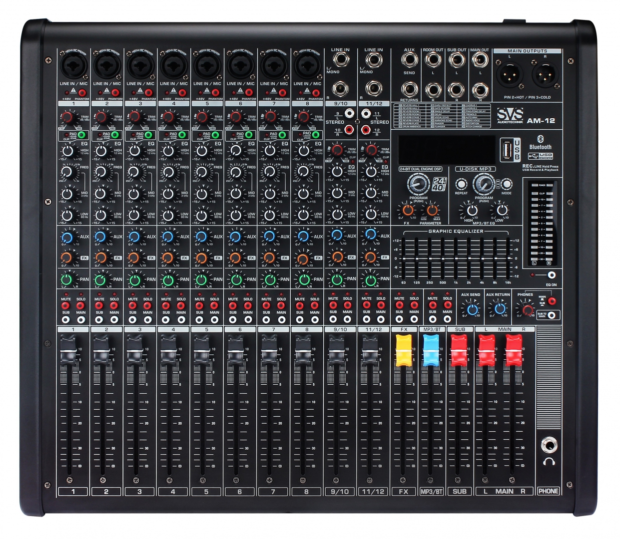 SVS Audiotechnik mixers AM-12 Микшерный пульт аналоговый, 12-канальный в Бугульме