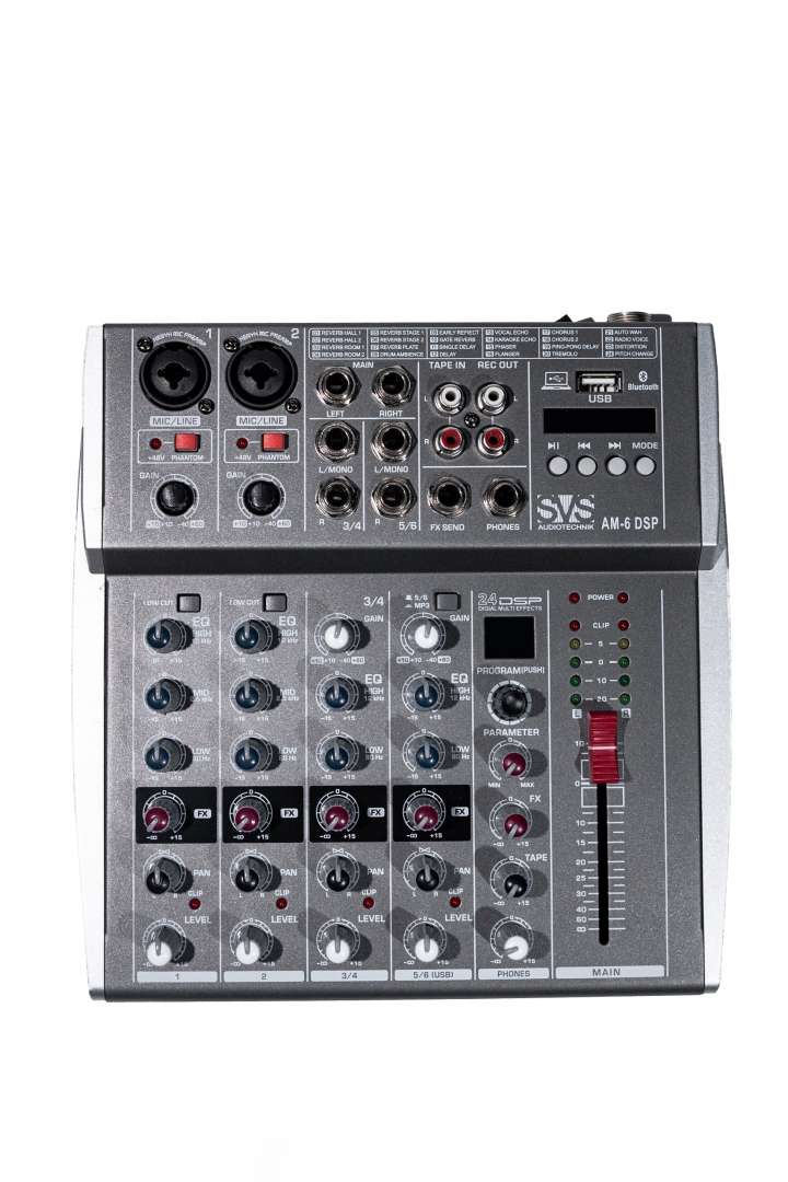 SVS Audiotechnik mixers AM-6 DSP Микшерный пульт аналоговый, 6-канальный SVS Audiotechnik mixers в Бугульме