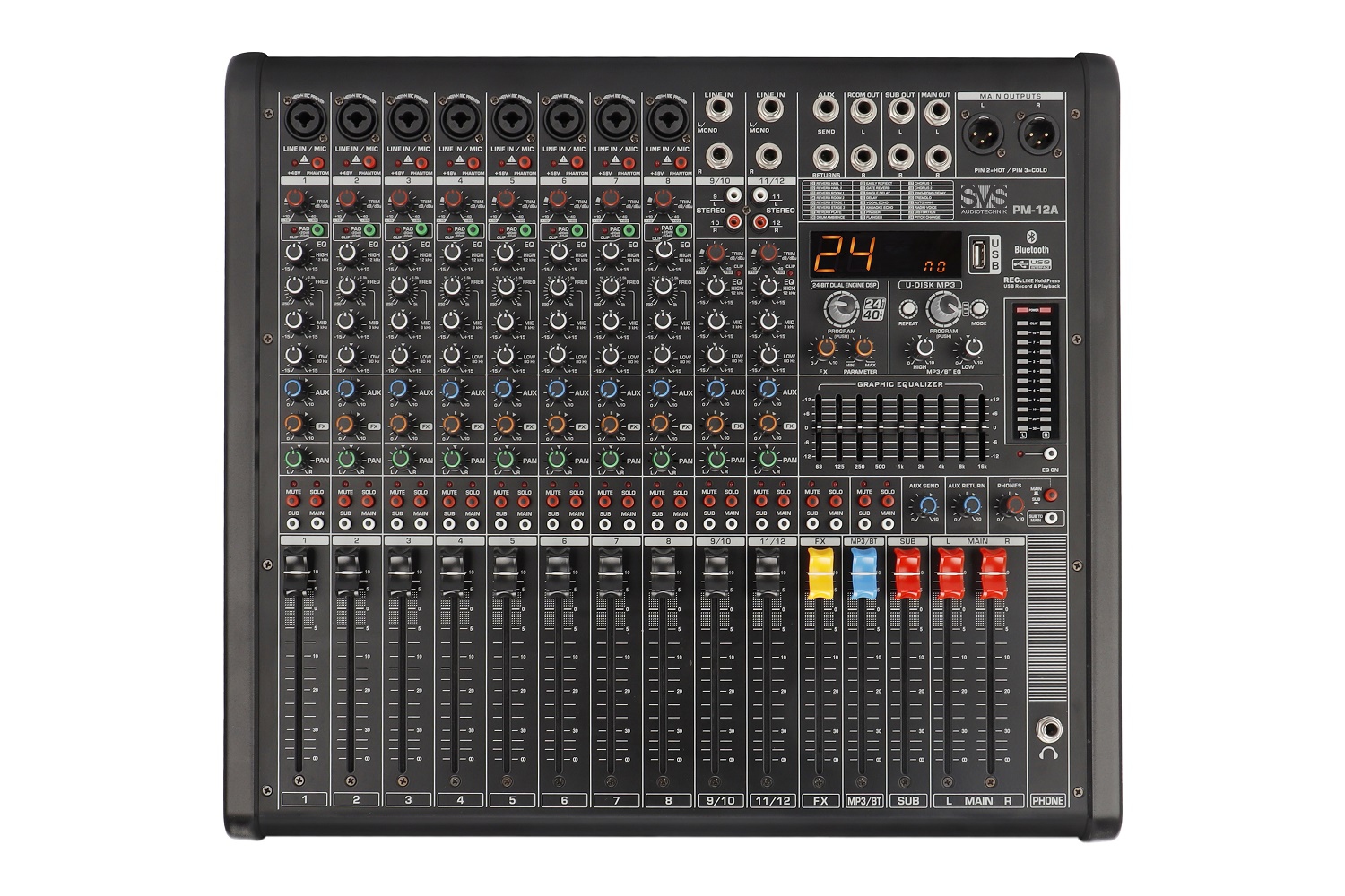 SVS Audiotechnik mixers PM-12A Активный аналоговый микшерный пульт, 12-канальный в Бугульме